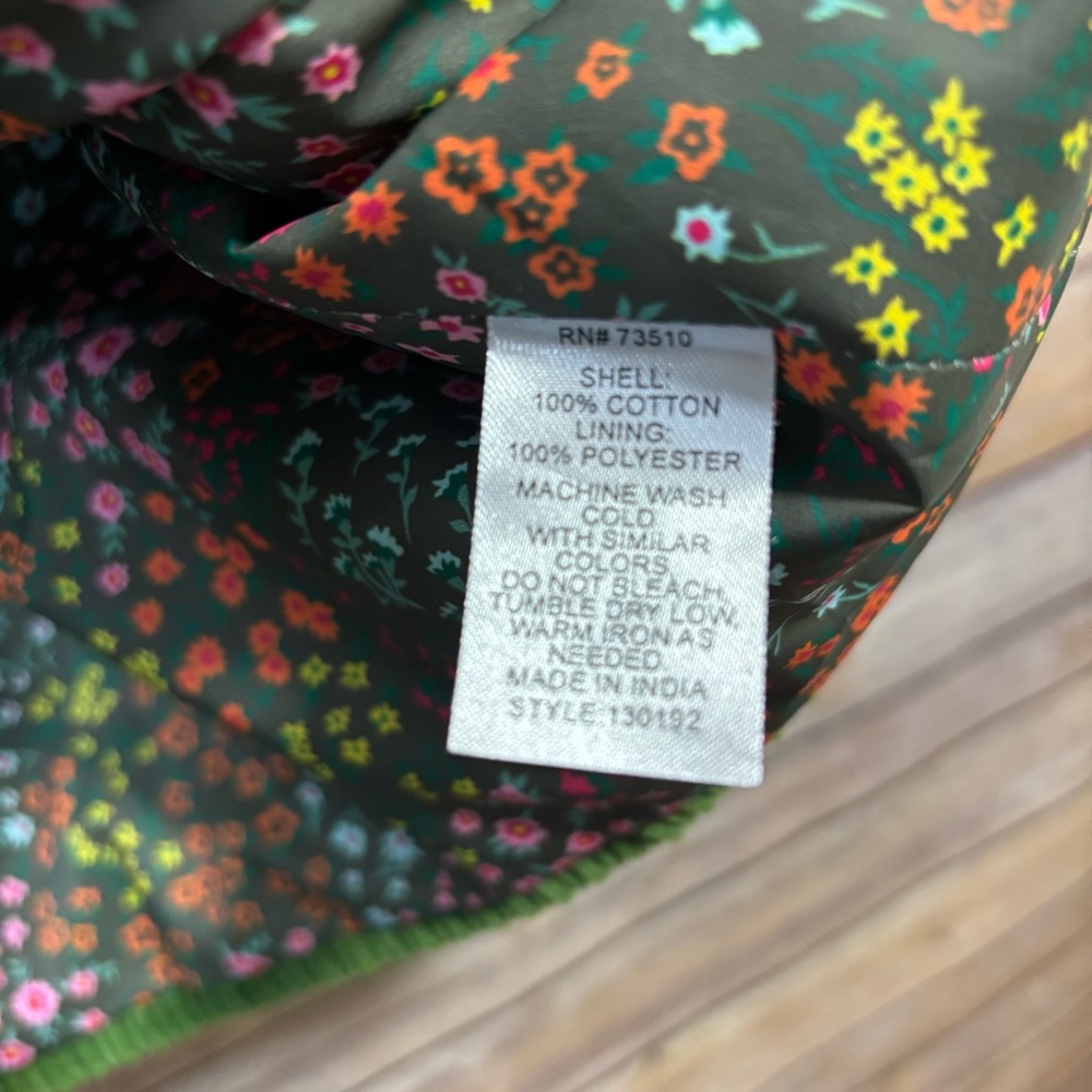 Ivy Jane Varying Wale Corduroy Green Jacket - Picture 5 of 6
